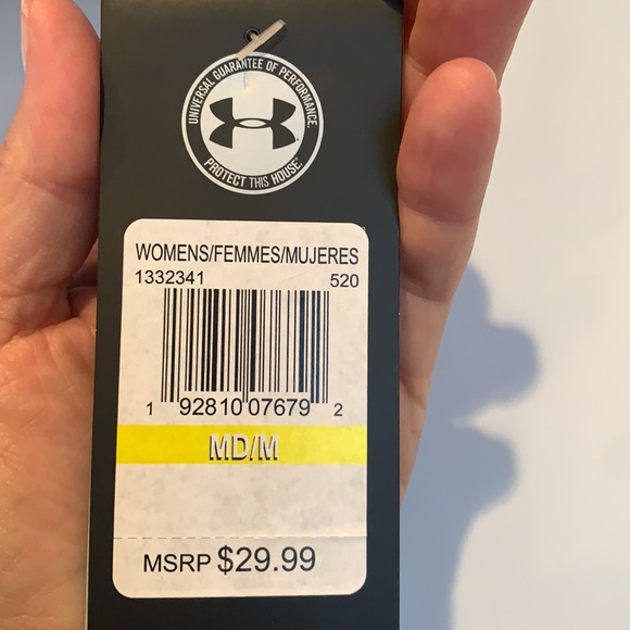 NWT. Under Armour sports bra. Medium. Purple/blk - Picture 4 of 8